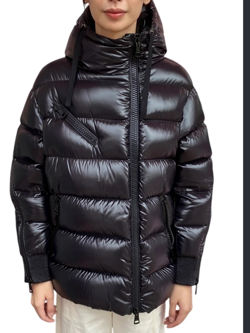 Pristine Moncler Liriope Giubbotto Down Jacket Pink Interior